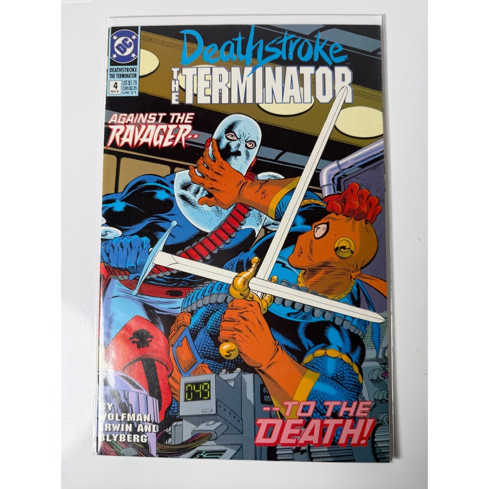 Deathstroke The Terminator 4 1991 Against the Ravager Marv Wolfman DC Comics
